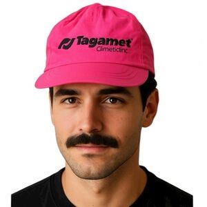 VTG 90s SNAPBACK BASEBALL CAP Tagamet Men’s Adjustable Pink hipster neon pink